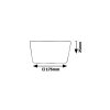 136674 2 bile vestavene led svitidlo oleg hranate 175x175mm 18w ip65