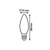 136719 1 led zarovka svicka filament c35 4 2w e14