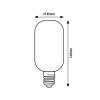 136782 1 led zarovka filament jantar t45 4w e27