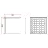 LED panel UGR 62x62 1