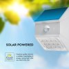 138267 5 bile led fasadni solarni led svitidlo s pohybovym cidlem 2 5w ip65 cct