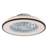 139044 2 cerno bile stropni led svitidlo s ventilatorem dalfon2 485mm 48w cct s do