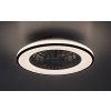 139044 4 cerno bile stropni led svitidlo s ventilatorem dalfon2 485mm 48w cct s do