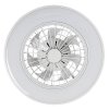 139047 7 bile stropni led svitidlo s ventilatorem dalfon2 485mm 48w cct s do