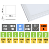 Fehér mennyezeti LED panel 60 x 60cm 16-35W UGR CRI Projekt