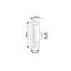 139752 8 hnede fasadni led svitidlo urfa line 16w ip65 cct