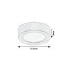 139854 1 zlate stropni led svitidlo shaun plus kulate 120mm 7w ip44