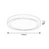 139860 6 zlate stropni led svitidlo shaun plus kulate 300mm 30w ip44