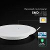 140372 1 bily vestavny led panel kulaty 220mm 18w cct economy