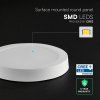 140393 1 bily prisazeny led panel kulaty 220mm 18w cct economy