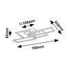 139089 11 cerne stropni led svitidlo drusus 700mm 40w cct s do