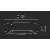 134 0456 RONDO WL 24W 4000K 1600lm méretek