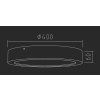 134 0457 RONDO WL 36W 4000K 2800lm méretek