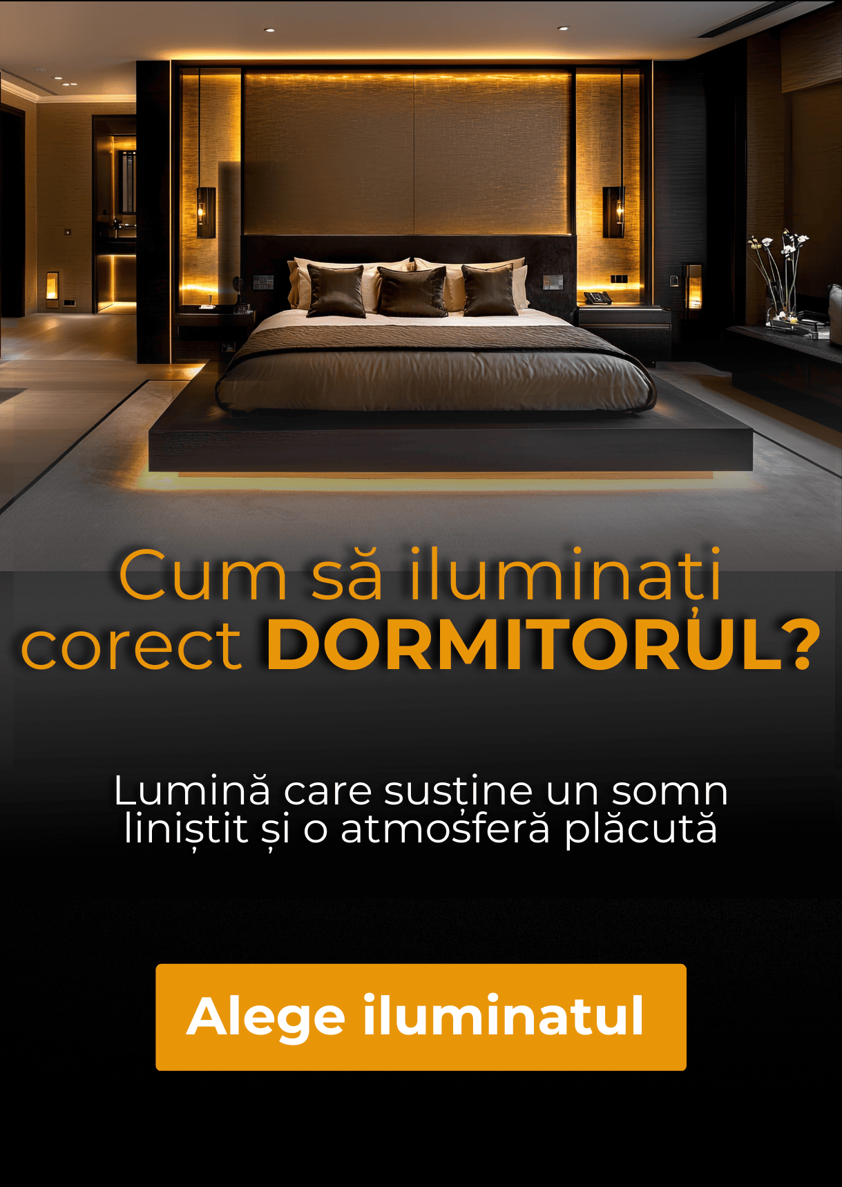 Iluminatul dormitorului
