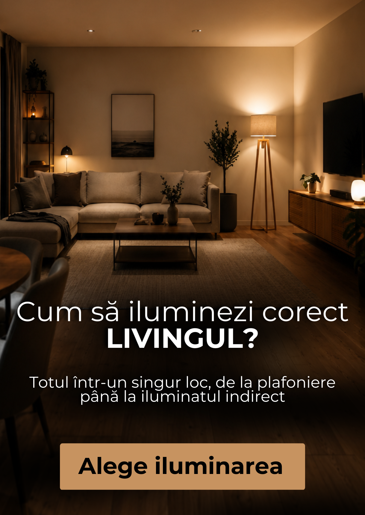 Iluminatul livingului