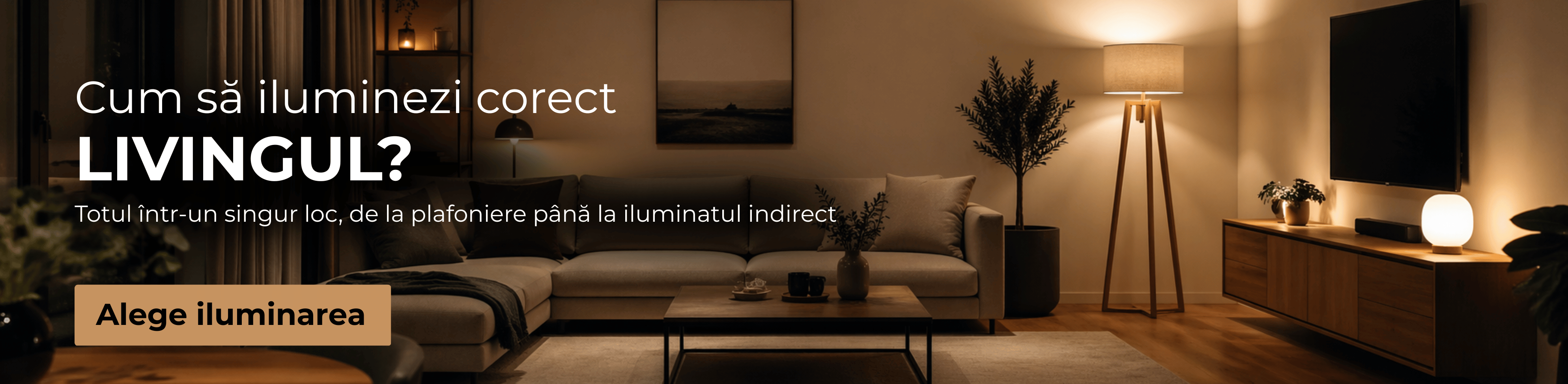 Iluminatul livingului