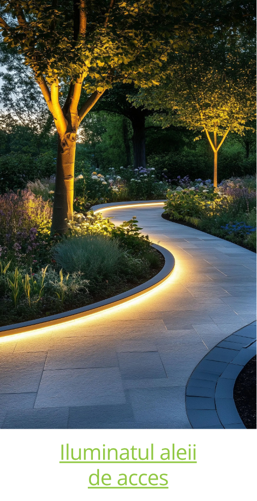 Osvětlení příjezdové cesty