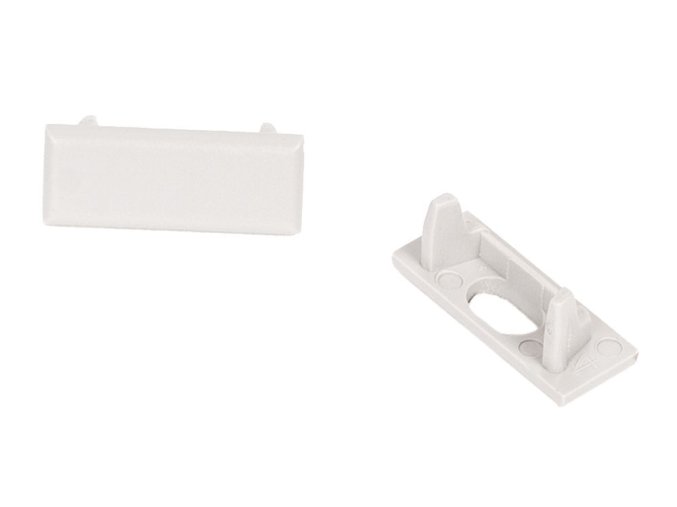 Capac de capăt cu profil micro pentru difuzor glisant (Selectați varianta Capac de capăt cu gaură)
