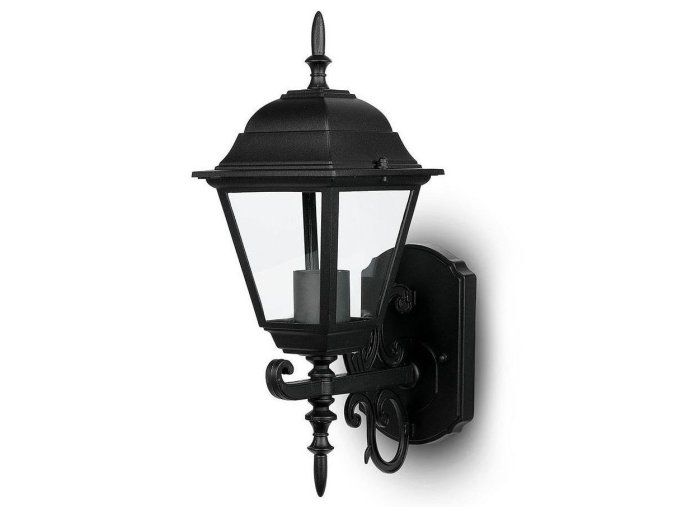 131830 8 cerne fasadni svitidlo pro zarovku e27 ip44 40cm