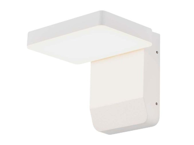 132526 bile fasadni led svitidlo ctvercove 17w ip65