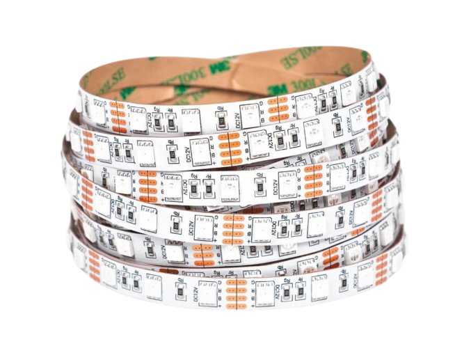 Bandă LED RGB 14,4W/m 12V fără protecție IP20