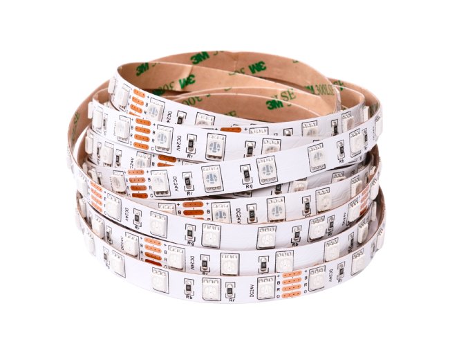 RGB Bandă LED 14,4W/m 24V fără protecție IP20