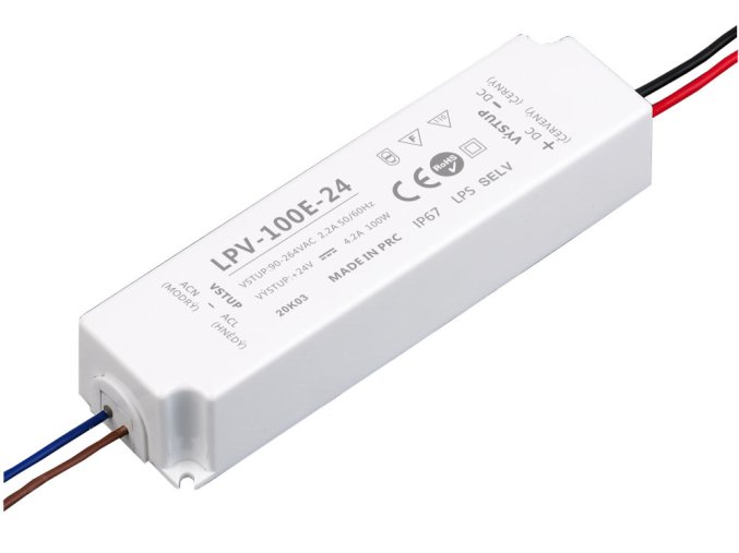 75095 transformator alimentare led 24v 100w ip67