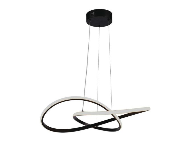 129309 cerne zavesne led svitidlo designove 50cm 20w
