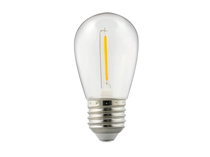 130185 led zarovka filament 1w e27 ovalna