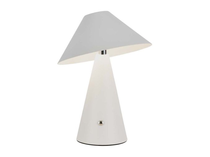 130734 bila led stolni nabijeci lampa 240mm 3w