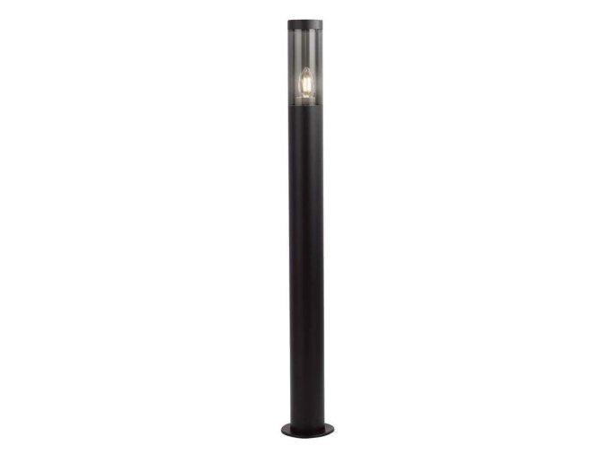 130779 cerny zahradni sloupek pro led zarovku e27 100cm