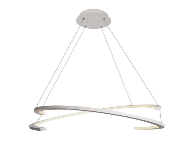 130938 bile zavesne led svitidlo designove 84cm 48w stmivatelne