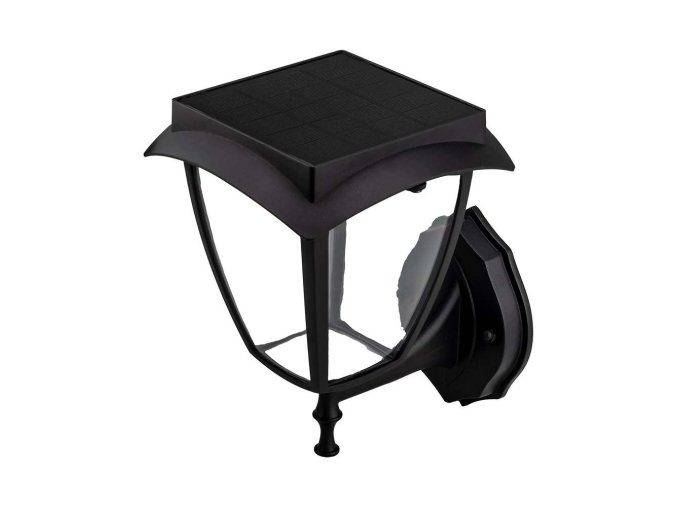 131061 cerne led nastenne solarni svitidlo 2w ip65