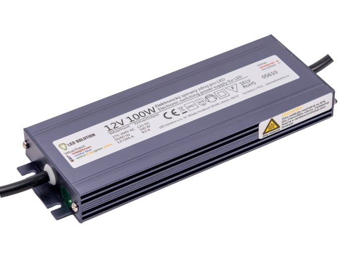 67413 transformator de alimentare cu led 12v 100w ip67 slim
