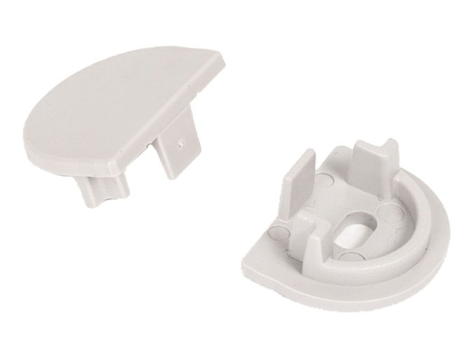 Capac de capăt cu profil TUBE (Selectați varianta Capac de capăt solid)