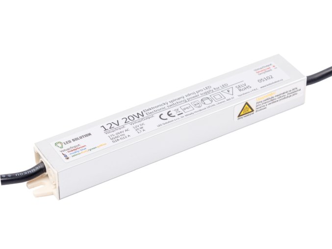 65964 transformator alimentare led 12v 20w ip67