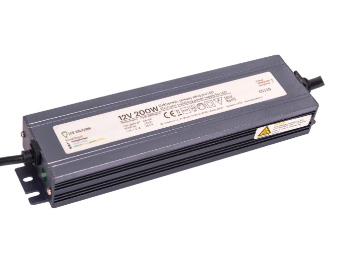 Sursa LED (transformator) 12V 200W IP67