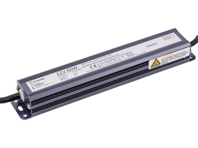 67671 transformator alimentare led 12v 60w ip67 slim