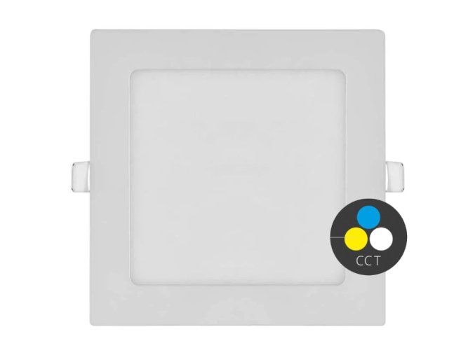 129114 4 bily vestavny led panel hranaty 174 x 174mm 12w 24v cct
