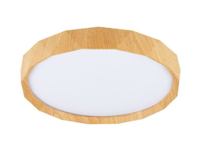 131506 1 led stropni svitidlo cadix s drevenym rameckem kulate 24w