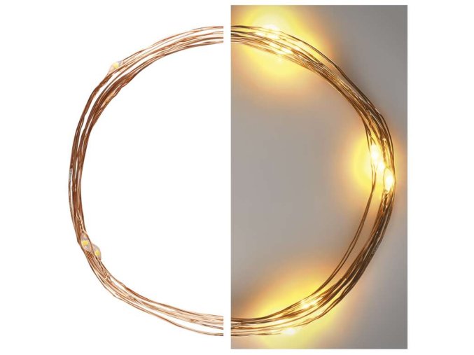 114312 led Crăciun nano lanț cupru 1 9m