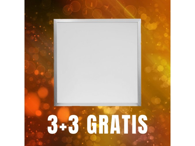130417 stribrny podhledovy led panel 600 x 600mm 40w premium 3 3 zdarma