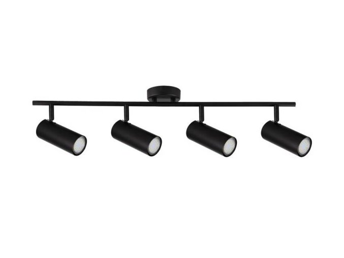 plafon negru colly pentru bec 4x gu10 obr1