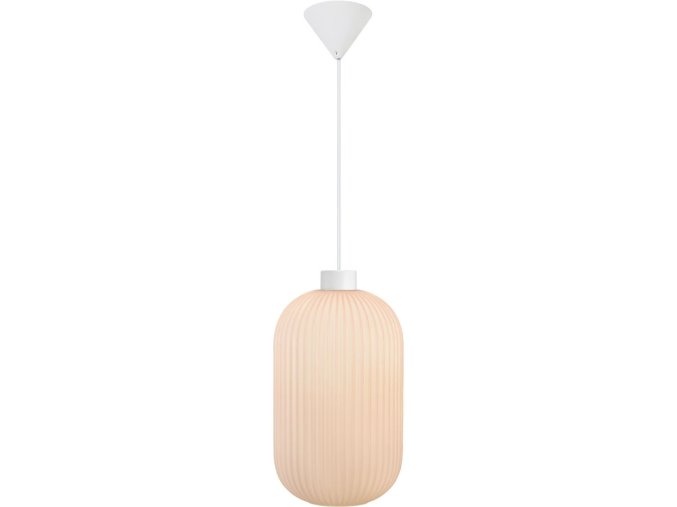 137601 zavesny lustr z opaloveho skla milford pro zarovku e27 20cm