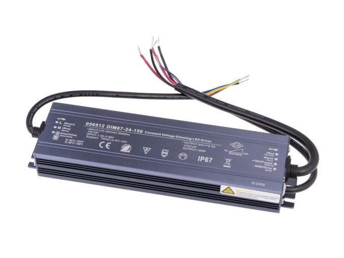 137946 led stmivatelny zdroj trafo 24v 150w ip67