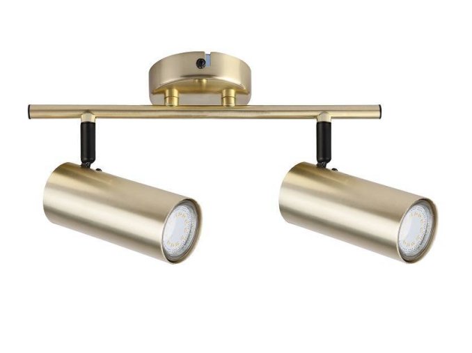 Lampă din alamă, de perete și tavan, tip bară 2xGU10 Colly 92 01719 71992 2