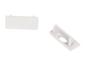 Capac de capăt cu profil micro pentru difuzor glisant (Selectați varianta Capac de capăt cu gaură)
