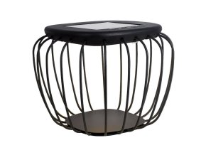 131437 cerna led zahradni solarni lampa 1w ip44
