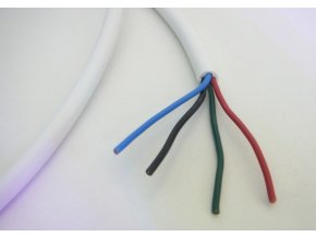 Cablu RGB cu patru fire rotunde (diametru 4 x 0,5mm2)