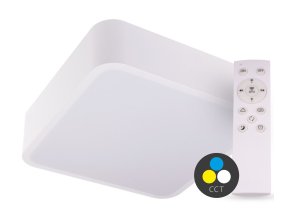 129384 smart tuya bile led stropni svitidlo hranate 500x500mm 48w cct s do